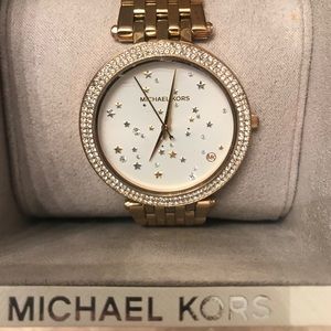 MK Michael Kors Gold Stars Watch